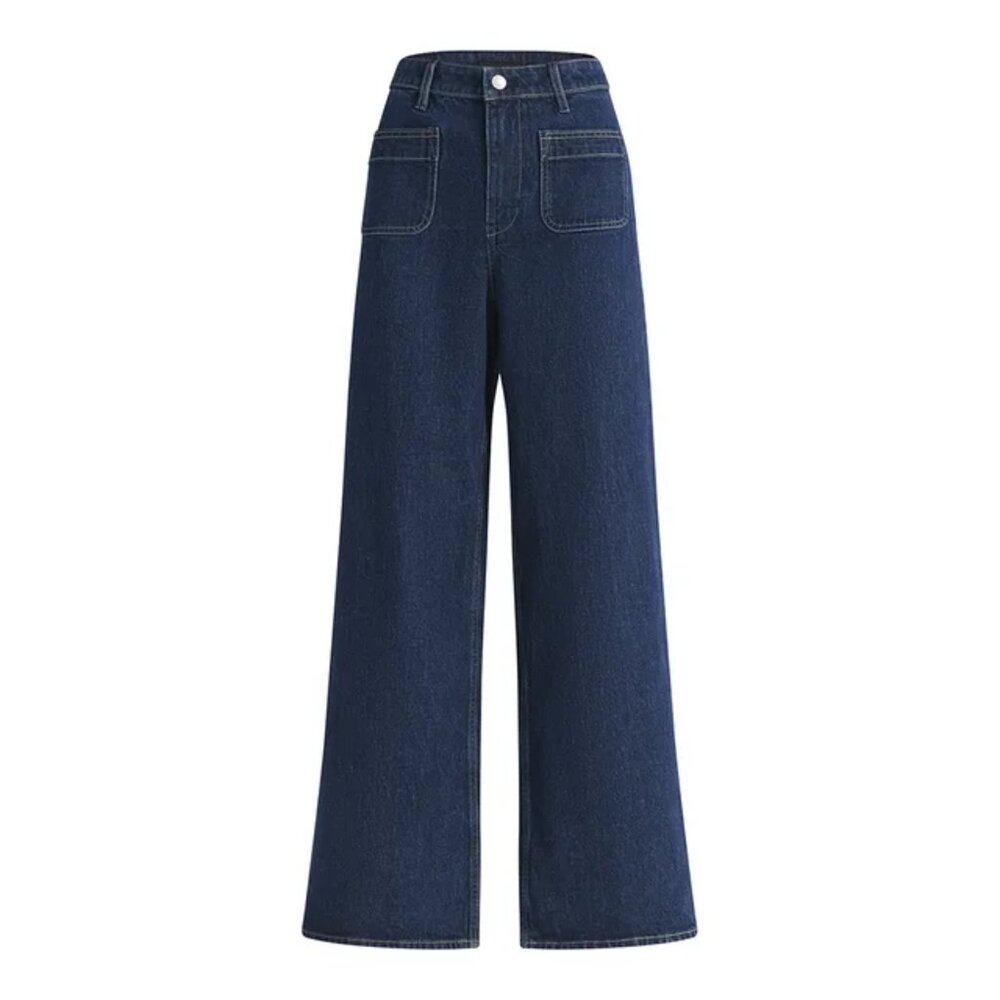 NWT Free Assembly's Women's Wide Leg Jeans with Patch Pockets Size 8 - Picture 2 of 6
